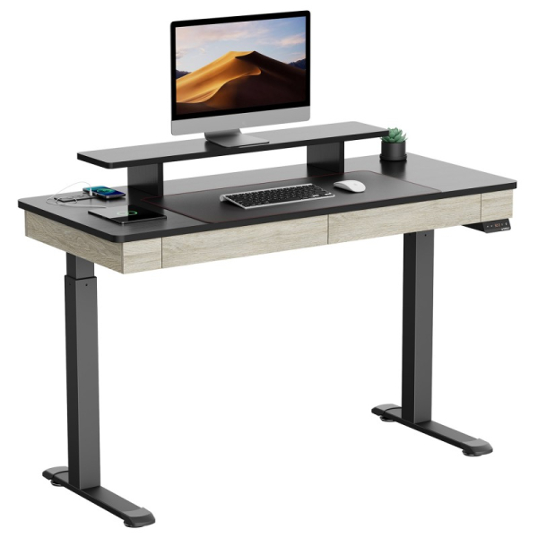 Купить Компьютерный стол Стол для компьютера c электрической регулировкой по высоте и 2 ящиками EUREKA ERK-ED-I55-OG